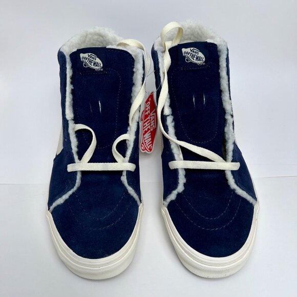VANS Sk8-Hi Cozy Hug Parisian Night Shoes Navy Men's 7.5 / Women's 9 NEW - Picture 4 of 9
